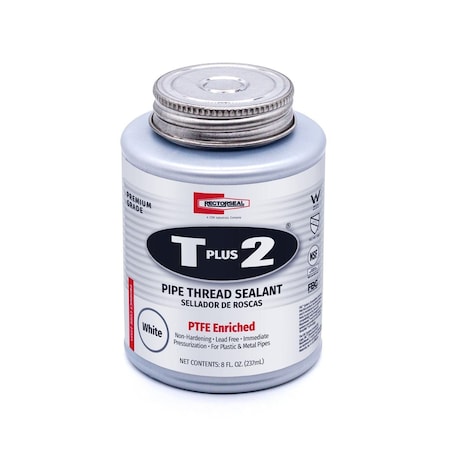 Rectorseal 23551 T Plus 8 Oz. White Pipe Thread Sealant with PTFE 464295